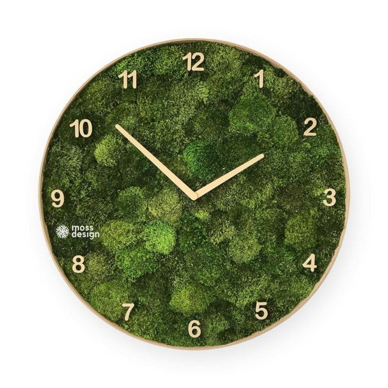 Moosuhr - Sibirisches Moos - Zifferblatt